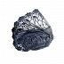 Net hijab with flower design and moti work - Blue Net hijab with flower design and moti work - Blue